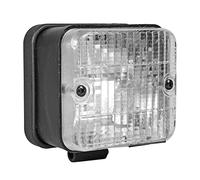 Spotlight OROK - Luci di retromarcia con Flangia/da Fissare a Pinza o Fissaggio con Flangia - Dimensioni: 87 x 77 mm - Interasse 55 mm - Lampadina P21W Inclusa - Adatto a Tutti i Tipi di utilizzi.