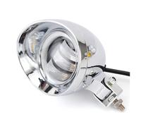 Spotlight Per Cruiser Per Chopper Per Cafe Per Racer Per Faro Anteriore Per Motocicletta Cromato Da 4'' 25W Lampada Fendinebbia A LED Retrò