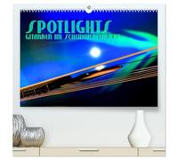 SPOTLIGHTS - Gitarren im Scheinwerferlicht (hochwertiger Premium Wandkalender 2026 DIN A2 quer), Kunstdruck in Hochglanz: Surreale Reflexionen des Bühnenlichts