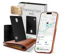 SPOTMINDERS - Portafoglio certificato Apple MFi, design professionale per carte di credito, funziona con Apple Find My Tracking Card per portafoglio e tessera ricaricabile, IP68, 0,2 cm, sottile, per
