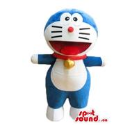 SPOTSOUND Caldo Doraemon Blu gatto Cartoon Carattere Mascotte US Costume