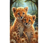 Spotted Animals 5000 Piece Jigsaw Puzzles for Adults, Colourful, Challenging & Brainteasing Adult puzzles 5000 Pieces Jungle, Fun jigsaws for The Whole Family 61x41 inch