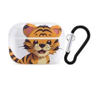 Spotted Tiger - Custodia per AirPods Pro 2, antiurto, rigida, per donne e uomini, compatibile con custodia Airpod Pro di 2a/1a generazione, con portachiavi, bianco