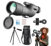 Spotting Compatto-25-75x60 Telescopio Monoculare Impermeabile, Telescopio Leggero | Zoom Di Zoom Resistente Agli Urti Con Anello Manuale Per L'osservazione Degli Uccelli E Delle Stelle