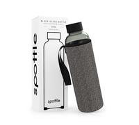spottle borraccia in vetro con coperchio in neoprene da 500ml, 750ml o 1l con coperchio protettivo e tappo a vite - borraccia in vetro per sport, bambini e bibite gassate - lavabile in lavastoviglie