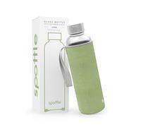 spottle borraccia in vetro con coperchio in neoprene da 500ml, 750ml o 1l con coperchio protettivo e tappo a vite - borraccia in vetro per sport, bambini e bibite gassate - lavabile in lavastoviglie