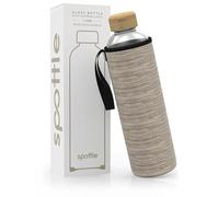 spottle Borraccia in Vetro con Custodia in Neoprene, Bottiglia in Vetro Borosilicato - Lavabile in Lavastoviglie, Adatta a Tutte le Bevande, Senza BPA, 1L
