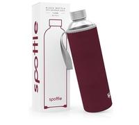 spottle Borraccia in Vetro con Custodia in Neoprene, Bottiglia in Vetro Borosilicato - Lavabile in Lavastoviglie, Adatta a Tutte le Bevande, Senza BPA, 1L