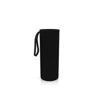 spottle® Custodia in neoprene per piatti in vetro da 550, 750 e 950ml, Porta Bottiglia Acqua in Neoprene con con pratica cappio di trasporto realizzata in neoprene ecologico (Nero, 750ml)