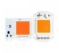 SPOUPKFKCK 10 pezzi Hydroponice 10W 20W 30W 50W Cob Led coltiva la luce Chip AC 110V 220V spettro completo adatto for piante da interno piantina crescere e fiorire(110V_50W)