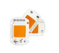 SPOUPKFKCK 2 pezzi 10W 20W 30W 50W Cob Led coltiva la luce Chip AC 110V 220V spettro completo adatto for piante da interno piantina crescere e fiorire(110V_20W)