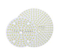 SPOUPKFKCK 2 pezzi SMD2835 Chip bicolore 10W 18W 24W 36W LED COB Perline lampada 250mA Proiettore adatto for faretto Luce di pannello Converti colore Forma rotonda(18W)