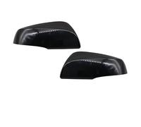 SPOUPKFKCK 2 pezzi specchietto retrovisore tappo adatto for Toyota Rav4 2020 2021 porta laterale ala copertura dello specchio alloggiamento borsette marrone Milano kaki bianco nero grigio(Black LH RH)