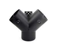 SPOUPKFKCK 4X 60mm 2 valvole Flap regolabile Aria Diesel Riscaldatore di parcheggio Vent Condotti Y Branch Splitter Tubo scarico Joiner Connettore adatto for auto