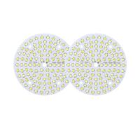 SPOUPKFKCK 5 pezzi SMD2835 chip bicolore 10W 18W 24W 36W LED COB perline lampada 250mA proiettore adatto for faretto luce di pannello convertire colore rotondo(36W)