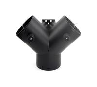 SPOUPKFKCK 75mm 2 valvole Flap regolabile Aria Diesel Riscaldatore di parcheggio Vent Condotti Y Branch Splitter Tubo scarico Joiner Connettore adatto for auto