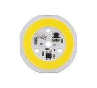 SPOUPKFKCK Chip della lampada LED COB 220V 9W 12W 15W Driverless Ad alta luminosità Perline di luce rotonde Bordo 5 pezzi adatti for faretti da incasso Lampadina a(Natural White 4000K,220V 9W)