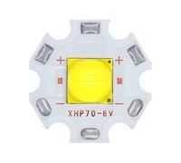 SPOUPKFKCK Perline LED DC12V 6V Torcia Lampada importata XHP50 XHP70 di rame 18W Or30W Emettitore 20mm Rame PCB Coolwhite(12V 30W XHP70.2)