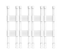 Spourita 4 aste per frigo doppie, per , per frigo, per , accessori da cucina, aste per frigorifero, 4 pezzi