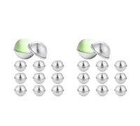 Spourita 40 Pezzi 20 Set Stampo per Palline da Bagno in Metallo DIY per La Creazione di Forniture DIY 5,5X2,5 cm