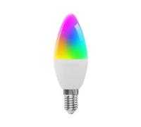 Spourita Tuya E14 Smart Bulb Lampada a candela a spirale a cinque vie WiFi RGB e controllo vocale 7 W