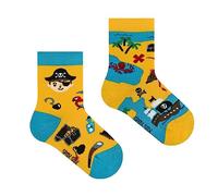 Spox Sox Bambini - calze colorati e divertenti, calzini fantasia e folli - regalo divertente, 23-26, Pirati