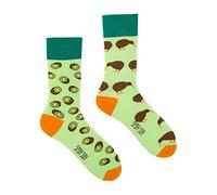 Spox Sox Casual Unisex - calze con motivo colorati e divertenti, calzini fantasia e folli, 36-39, Kiwi