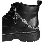 SPPEOUKJ 2 pezzi Catena for scarpe con croce di fiamma spinata Stivali e scarpe di tela Accessori Decorazione Ciondolo Gioielli da festa alla moda for donne