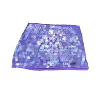 SPPEOUKJ Minigonne Corte con Paillettes Donna Summer Party Shiny Sparkle Side Split Bowknot Legato Scavato a Vita Bassa(Purple,L)