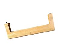 SPPEOUKJ Telaio for Borsa in Legno massello di Grandi Dimensioni da 31,5 cm, Fatto a Mano, con Viti e Maniglia di Fabbrica(Color1)