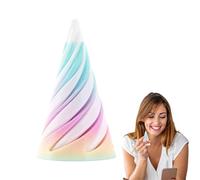 SPpiral Cone Fidget - Giocattolo antistress | Impossible Pyramid Passthrough Sculpture 3D Printed Pass Through Fidgets Toy for Birthday New Year Decorations
