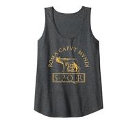 SPQR Antica Roma Canotta, Donna, Grigio Scuro, L