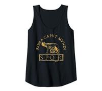 SPQR Antica Roma Canotta, Donna, Nero, L