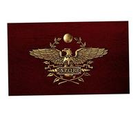 SPQR Bandiera Senatus Senato di Populusque Romanus Bandiera dell'Impero Romano con occhielli 3 X 5 FT romana decorativa