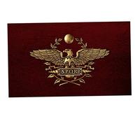 SPQR Bandiera Senatus Senato di Populusque Romanus Impero Romano Bandiera con Occhielli 9,1 x 1,5 m Decorativa Bandiera Romana Bandiera Nazionale Bandiera Romana