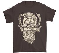 Spqr Casco Palestra Bodybuilding Allenamento Uomo T-Shirt 100% IN Cotone