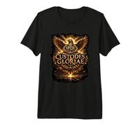 SPQR Custodes Gloriae Aquila Romana Roma Design Maglietta Premium