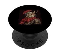 SPQR Empire Roman Legion gatto guerriero grafica giapponese PopSockets PopGrip Adesivo