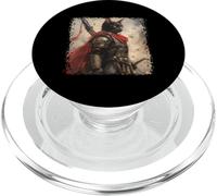 SPQR Empire Roman Legion gatto guerriero grafica giapponese PopSockets PopGrip per MagSafe