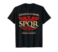 SPQR Legione Romana Impero Romano Legionario Disciplina Maglietta