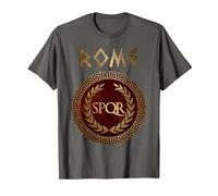 SPQR Simbolo dell'Antica Roma Maglietta, Uomo, Asfalto, L