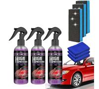Spray 3 in 1 ad alta protezione per auto, ad alta protezione 3 in 1, spray 3 in 1, ad alta protezione Quick Car Ceramic Coating Spray, Car Scratch Nano Repair Spray (3 pezzi)