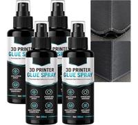 Spray adesivo per stampante 3D, anti-deformazione per PLA, ABS e PETG; riduce il distacco delle stampe su vassoi in vetro e PEI; accessorio di stampa 3D (4 pezzi)