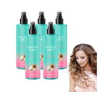 Spray al sale marino per capelli - Spray texturizzante a secco per volume e texture. Spray per capelli con tenuta leggera che volumizza e texturizza per una finitura con onde da spiaggia (5 bottiglie)