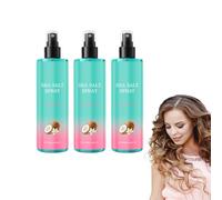 Spray al sale marino per capelli - Spray texturizzante a secco per volume e texture. Spray per capelli con tenuta leggera che volumizza e texturizza per una finitura con onde da spiaggia (3 bottiglie)