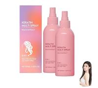 Spray alla cheratina, balsamo idratante e leave-in 5 in 1, anti-crespo, idratante e nutriente, adatto a tutti i tipi di capelli