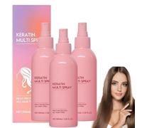 Spray alla cheratina per capelli, Spray alla cheratina per capelli, Trattamento lisciante alla cheratina, Maschera riparatrice all'essenza per tutti i tipi di capelli (3 pezzi)