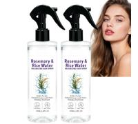 Spray all'acqua di riso e rosmarino, lozione per la crescita, l'infoltimento e il volume dei capelli; disciplina l'effetto crespo e dona lucentezza.