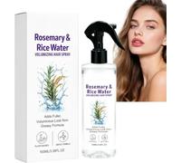 Spray all'acqua di riso e rosmarino, lozione per la crescita, l'infoltimento e il volume dei capelli; disciplina l'effetto crespo e dona lucentezza.