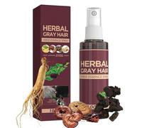 Spray alle erbe per capelli grigi, spray balsamo scurente per capelli, essenza di erbe per capelli grigi invertiti, ripristino del colore naturale dei capelli (1pc)